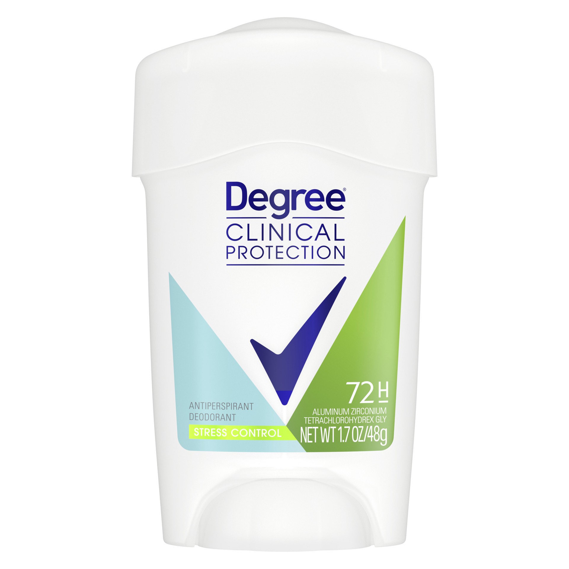 slide 1 of 9, Degree Clinical Protection Antiperspirant Deodorant Stress Control, 1.7 oz, 1.7 oz