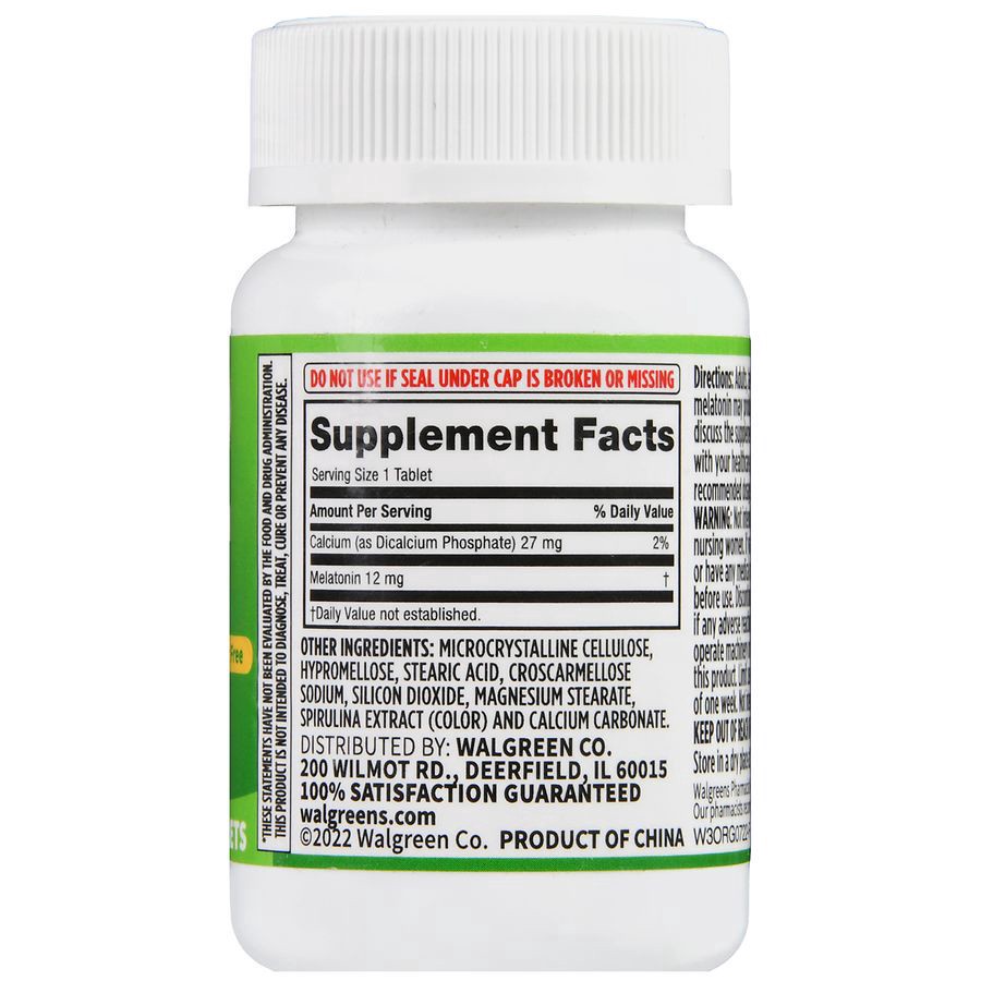 slide 2 of 5, Walgreens Melatonin 12mg, 60 ct