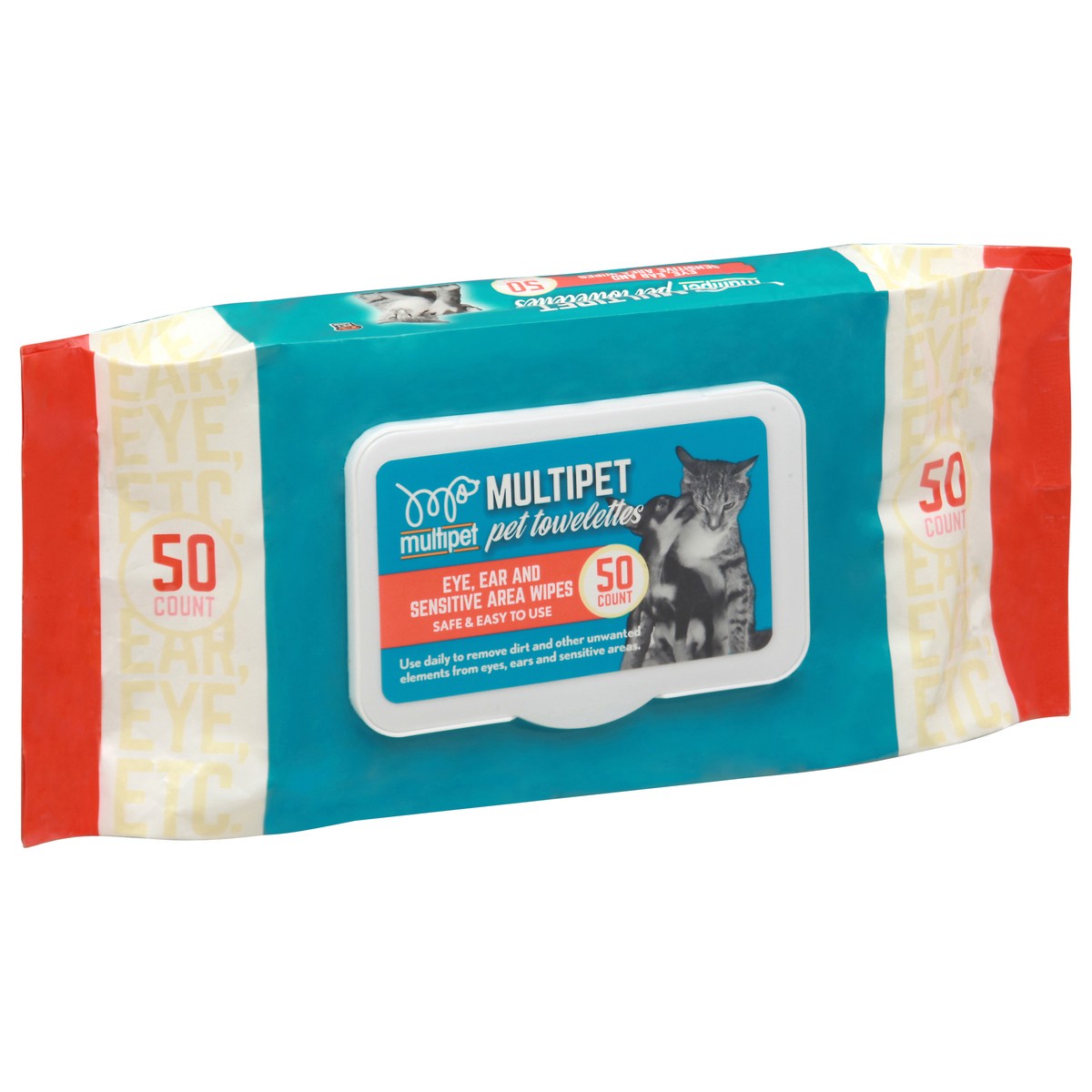 slide 2 of 9, MultiPet Pet Towelettes 50 ea Bag, 1 ct