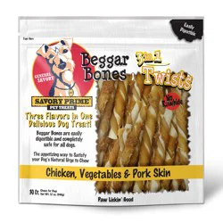 Savory Prime Beggar Bone 3-In-1 Twist Sticks, 30 Ct