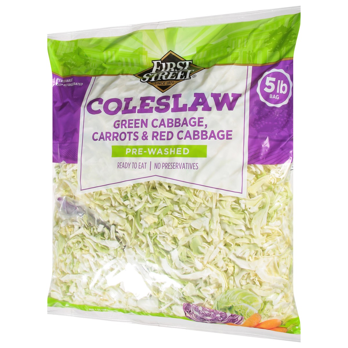 slide 3 of 14, First Street Fs/Sh Coleslaw, 5 lb