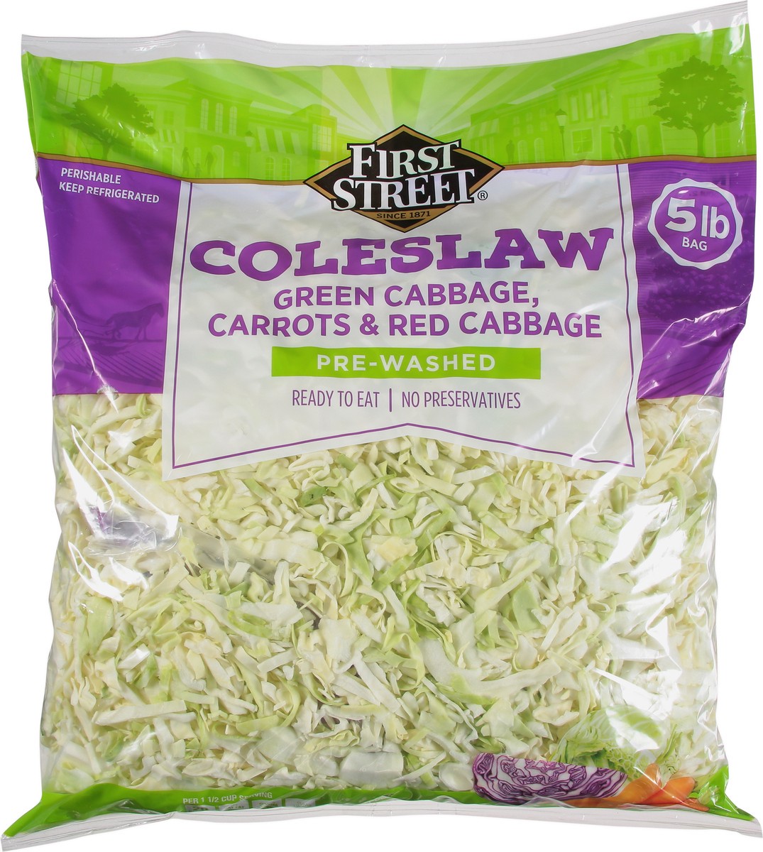 slide 7 of 14, First Street Fs/Sh Coleslaw, 5 lb