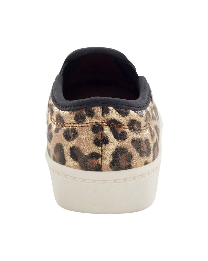 slide 5 of 6, Carter's Toddler Leopard Slip-On Shoes Brown 11, 1 ct