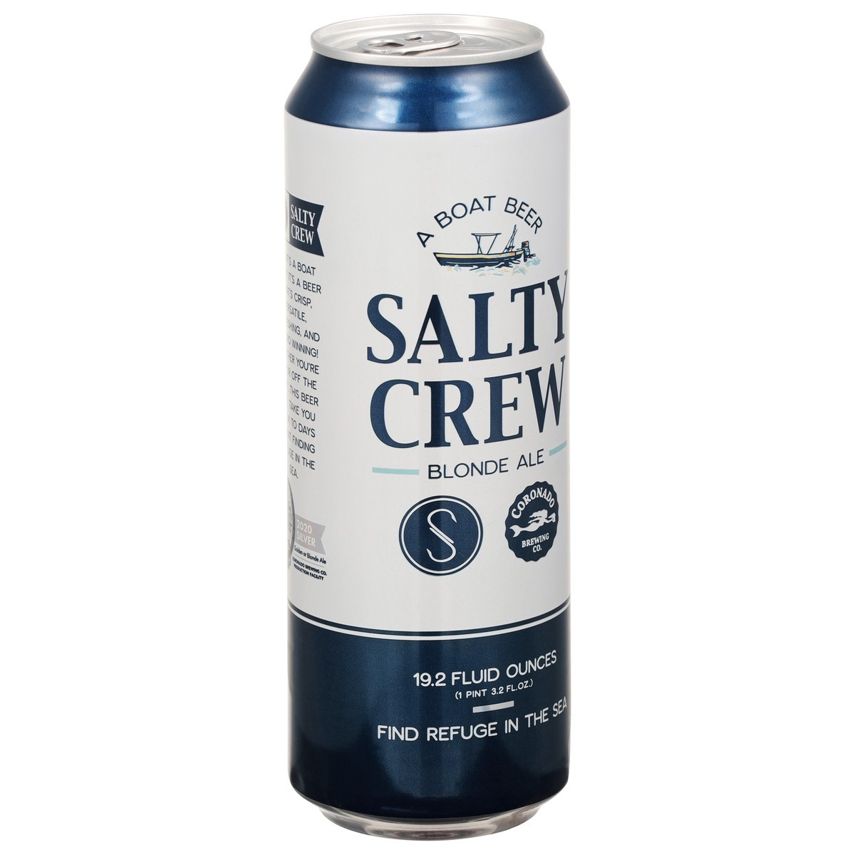 slide 5 of 9, Coronado Brewing Co. Coronado Brewing Co Salty Crew Blonde Ale Beer, 19 oz