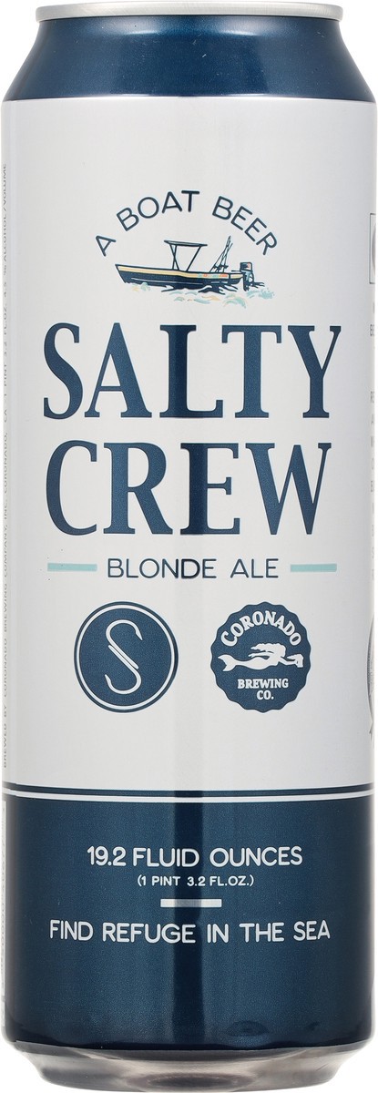 slide 6 of 9, Coronado Brewing Co. Coronado Brewing Co Salty Crew Blonde Ale Beer, 19 oz