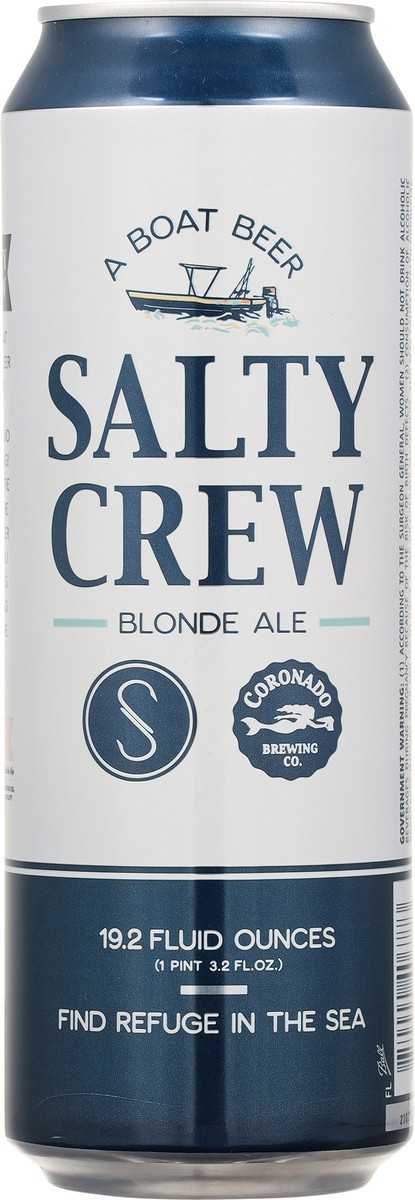 slide 4 of 9, Coronado Brewing Co. Coronado Brewing Co Salty Crew Blonde Ale Beer, 19 oz