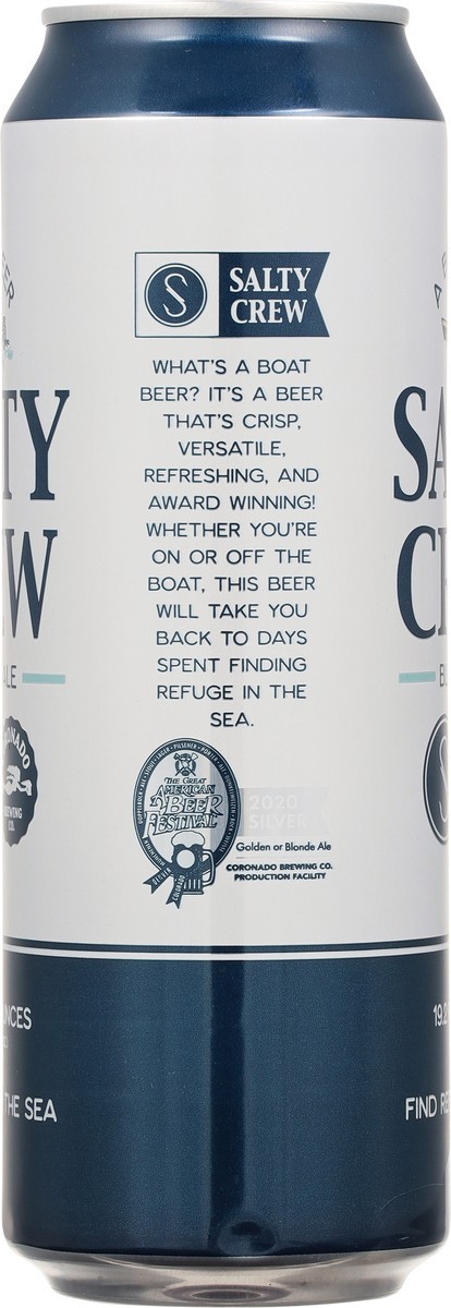 slide 8 of 9, Coronado Brewing Co. Coronado Brewing Co Salty Crew Blonde Ale Beer, 19 oz
