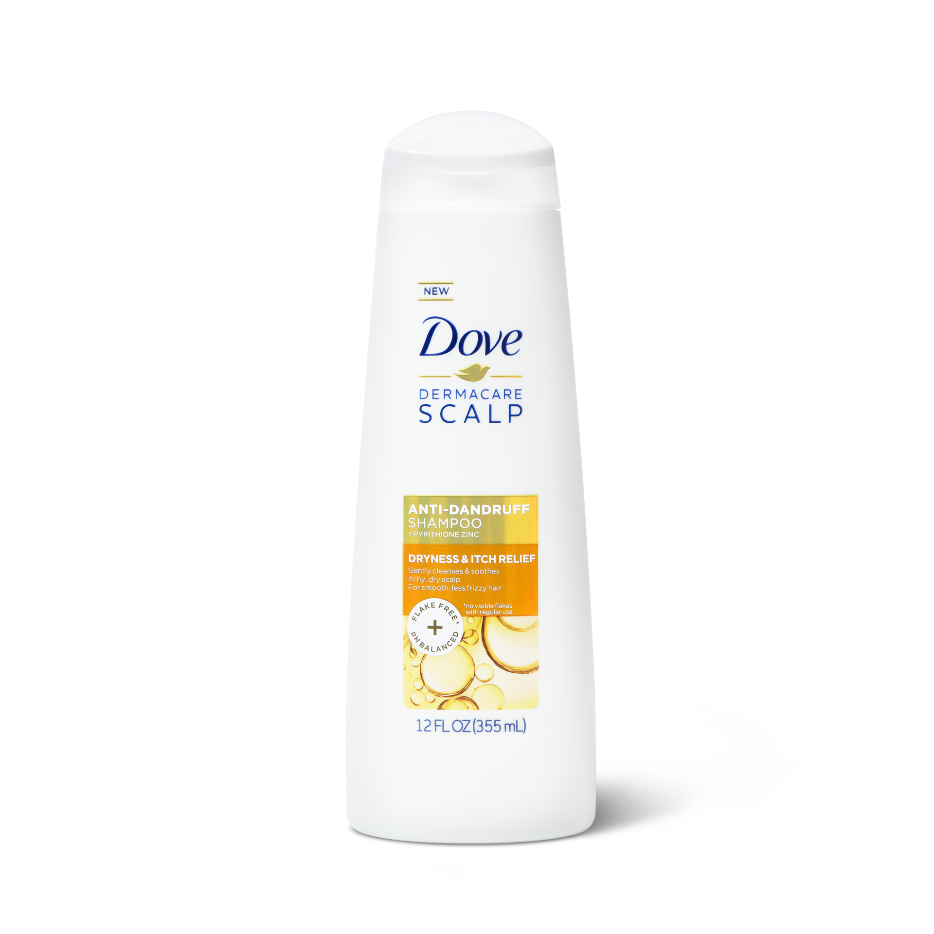 slide 2 of 6, Dove Derma Care Scalp Dryness Itch Relief Anti Dandruff Shampoo, 12 oz