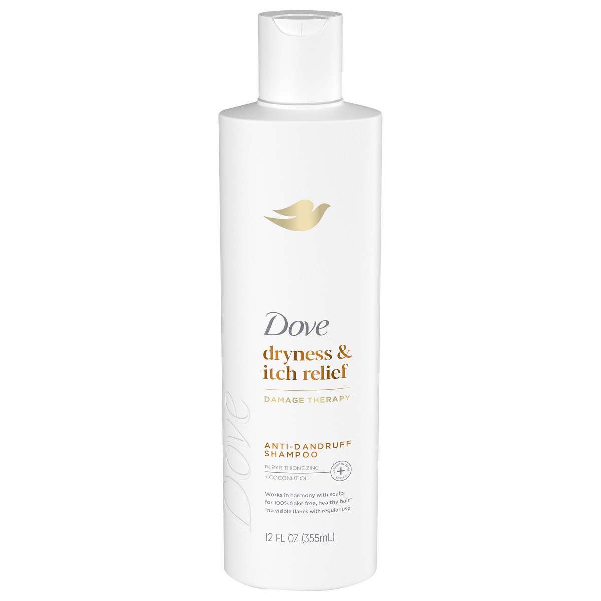 slide 1 of 6, Dove Dermacare Scalp Damage Therapy Derma Shampoo Dryness + Itch 12 Fl Oz, 12 oz