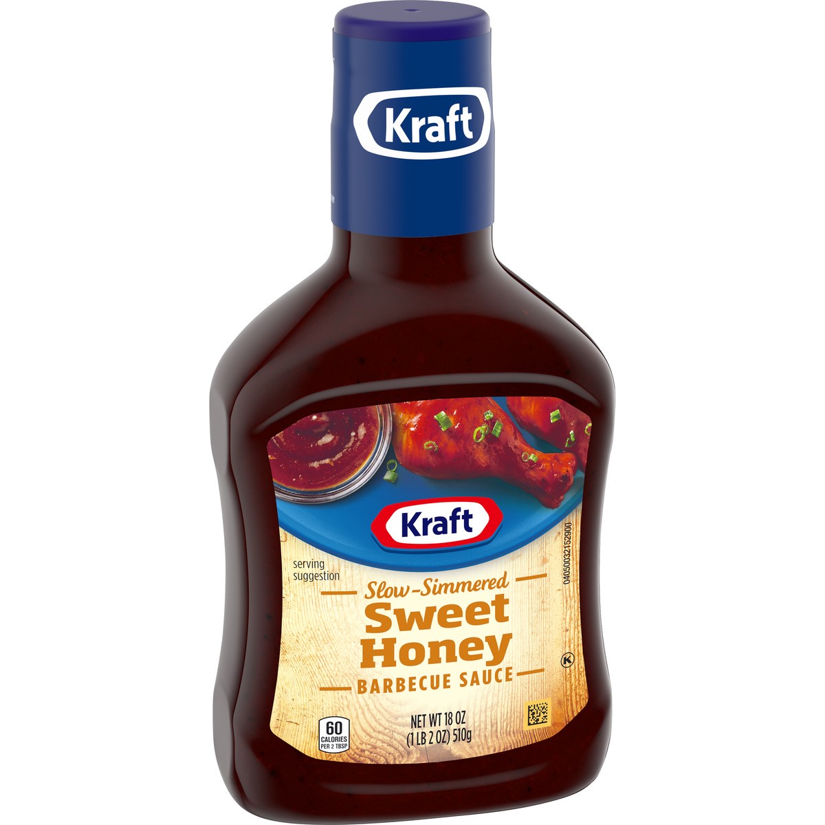 slide 2 of 9, Kraft Sweet Honey Slow-Simmered Barbecue BBQ Sauce, 18 oz Bottle, 18 oz
