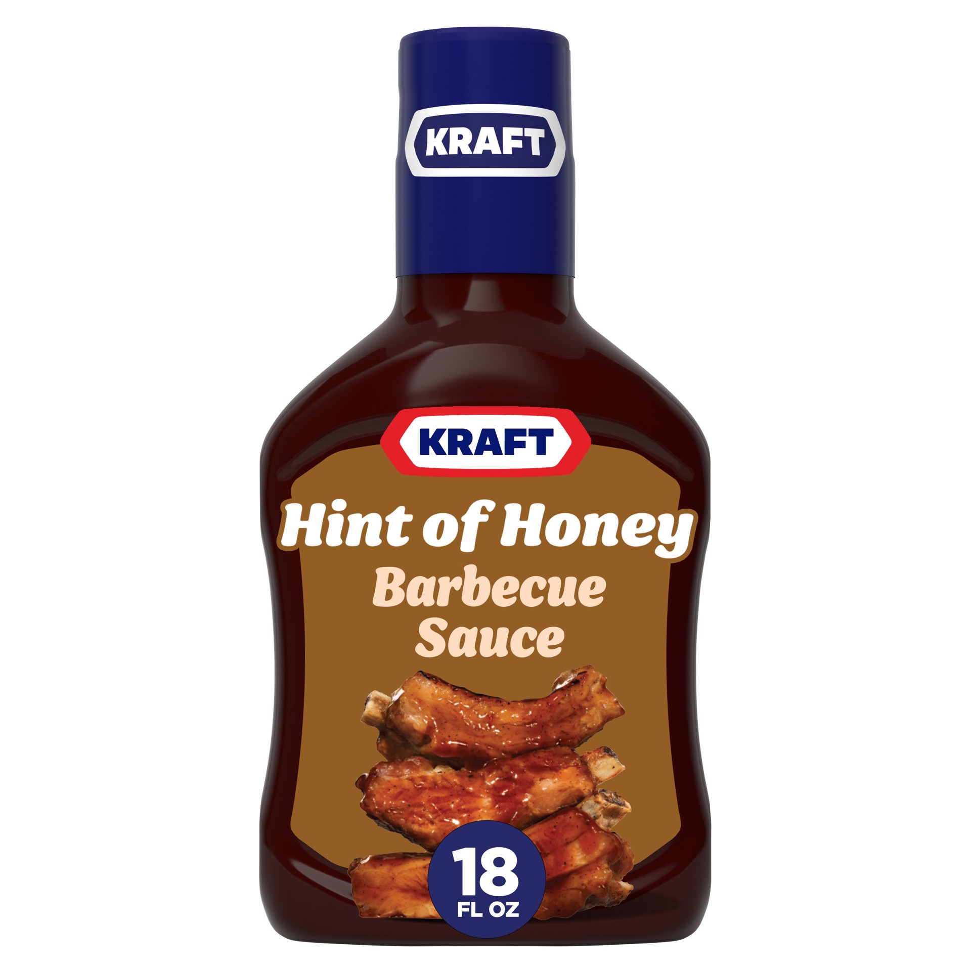 slide 1 of 9, Kraft Sweet Honey Slow-Simmered Barbecue BBQ Sauce, 18 oz Bottle, 18 oz