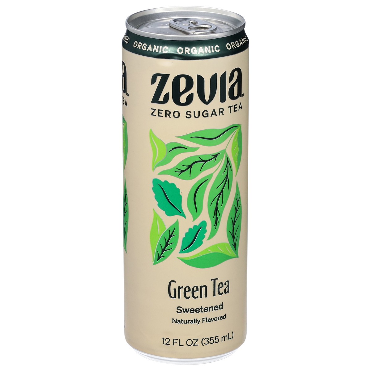 slide 4 of 13, Zevia Organic Sweetened Green Tea - 12 oz, 12 oz
