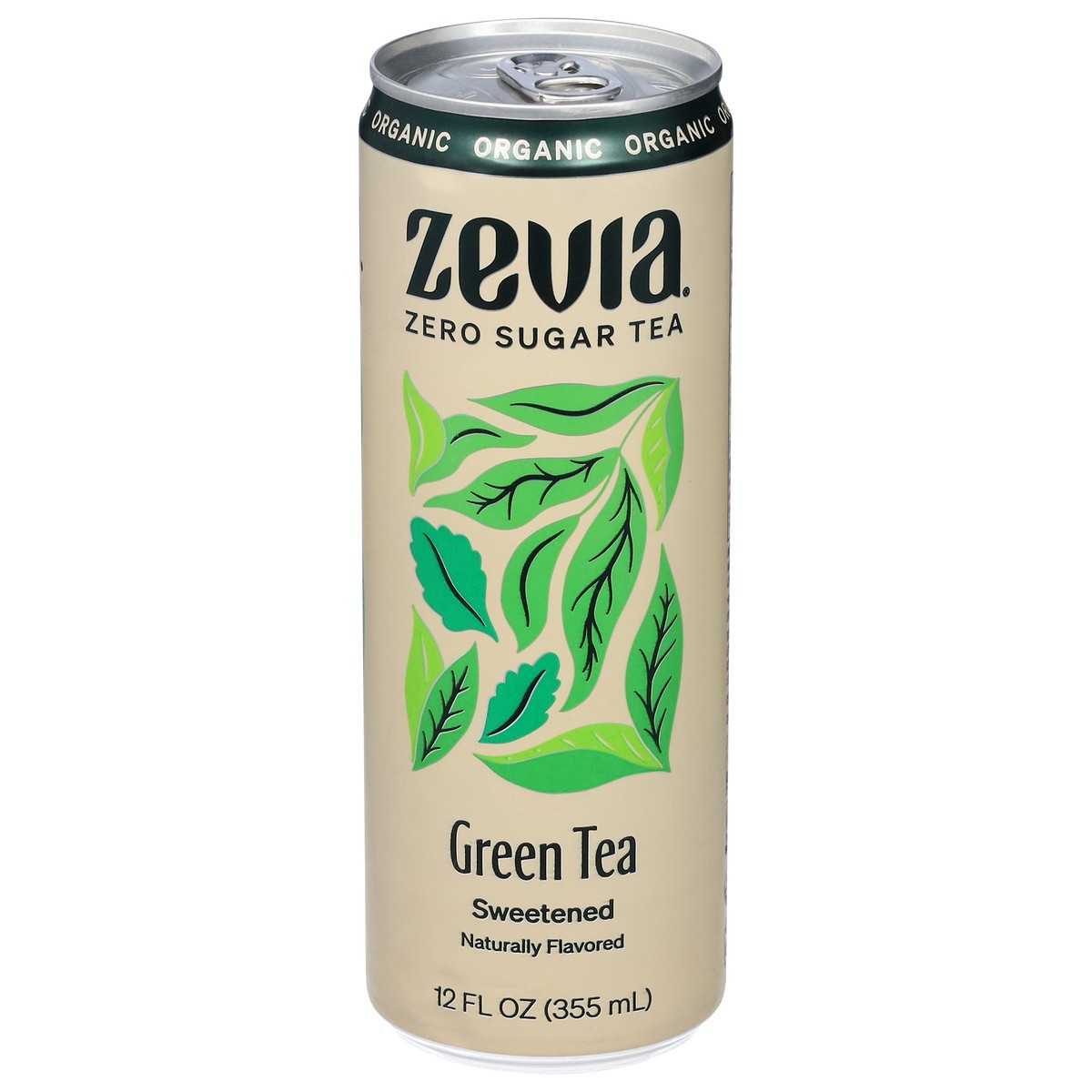slide 6 of 13, Zevia Organic Sweetened Green Tea 12 fl oz, 12 oz
