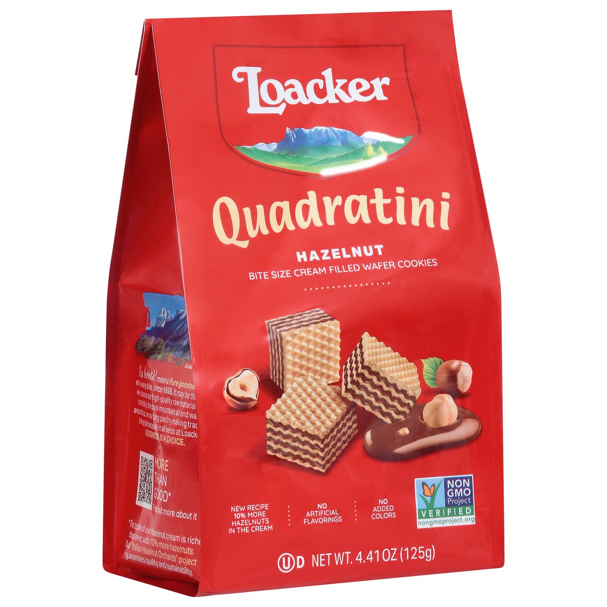 slide 6 of 9, Quadratini Hazelnut Wafer Cookies Bite Size 4.41 oz, 4.41 oz