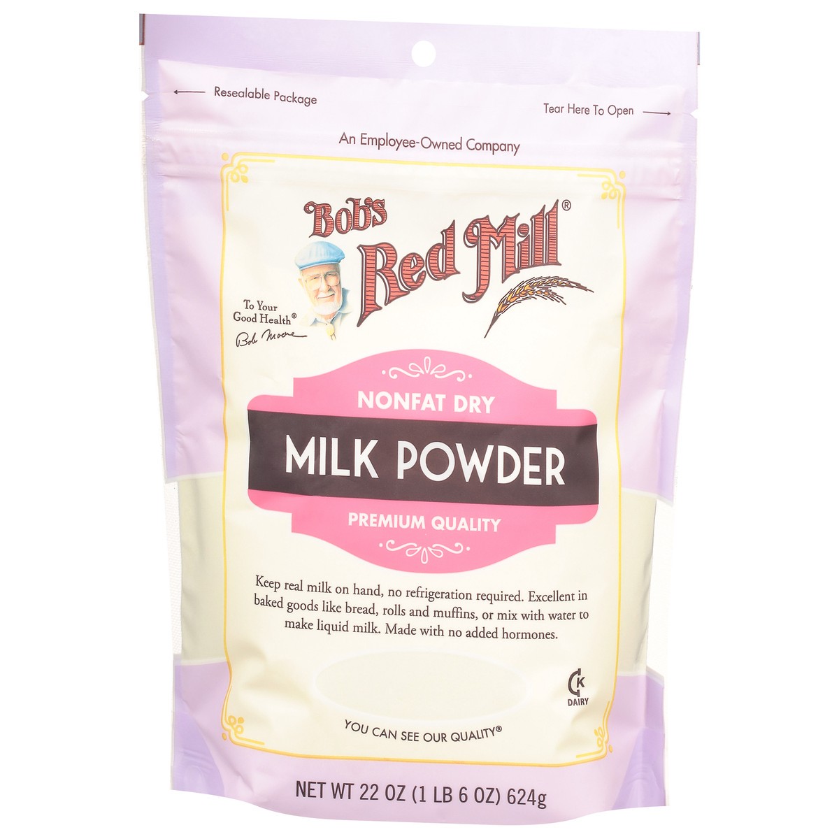 slide 3 of 9, Bob's Red Mill Premium Quality Nonfat Dry Milk Powder 22 oz, 22 oz