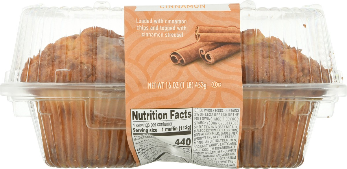 slide 6 of 9, SE Grocers Cinnamon Muffins 4 Pack, 1 ct