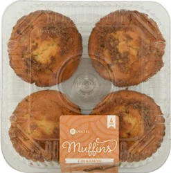 SE Grocers Cinnamon Muffins 4 Pack
