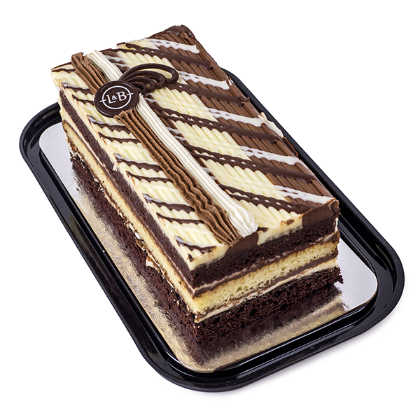 slide 1 of 1, L&B Triple Chocolate Tiger Shortcake Bar, 29 oz