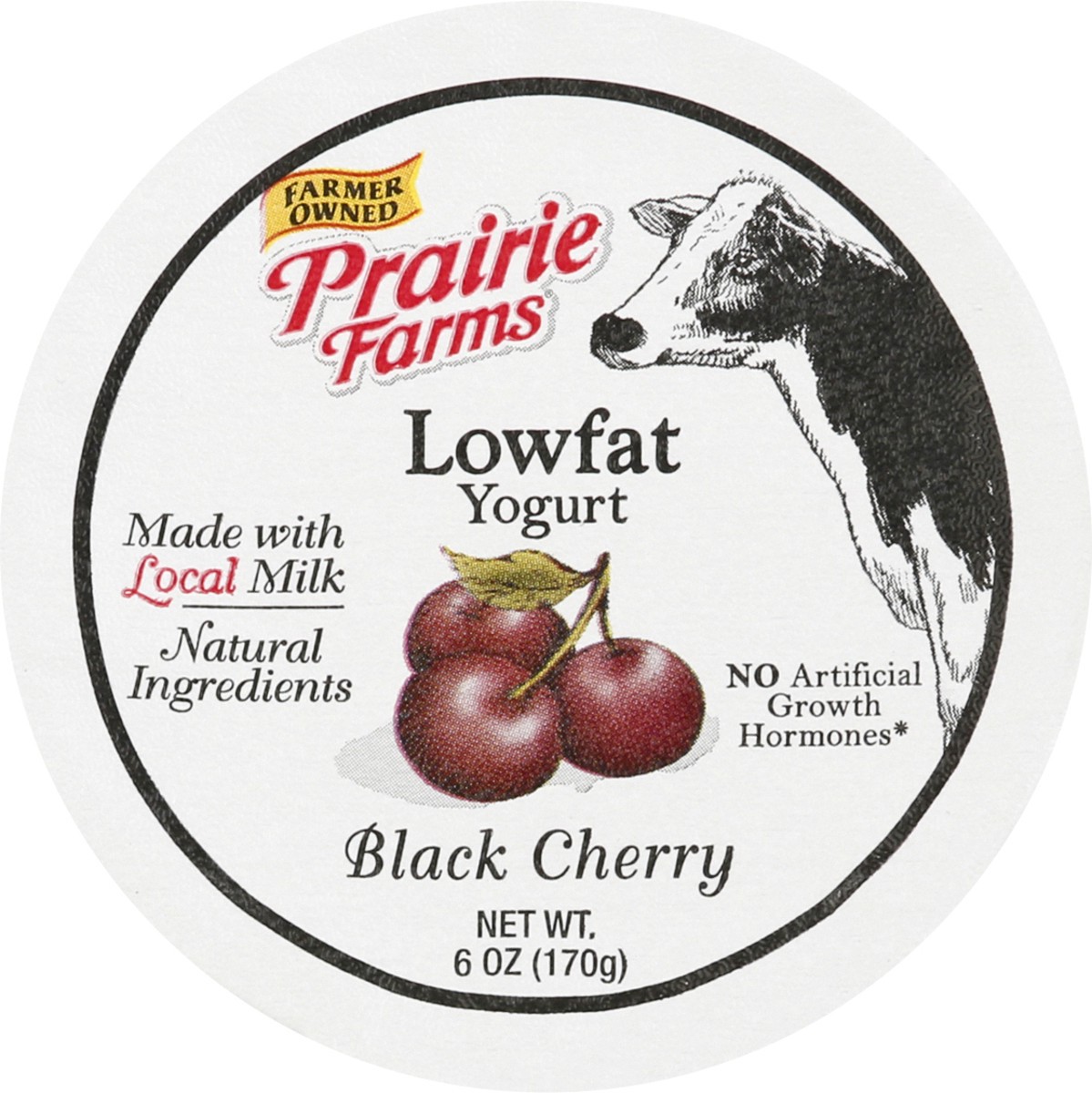 slide 2 of 12, Prairie Farms Lowfat Blended Black Berry Yogurt 6 oz, 6 oz