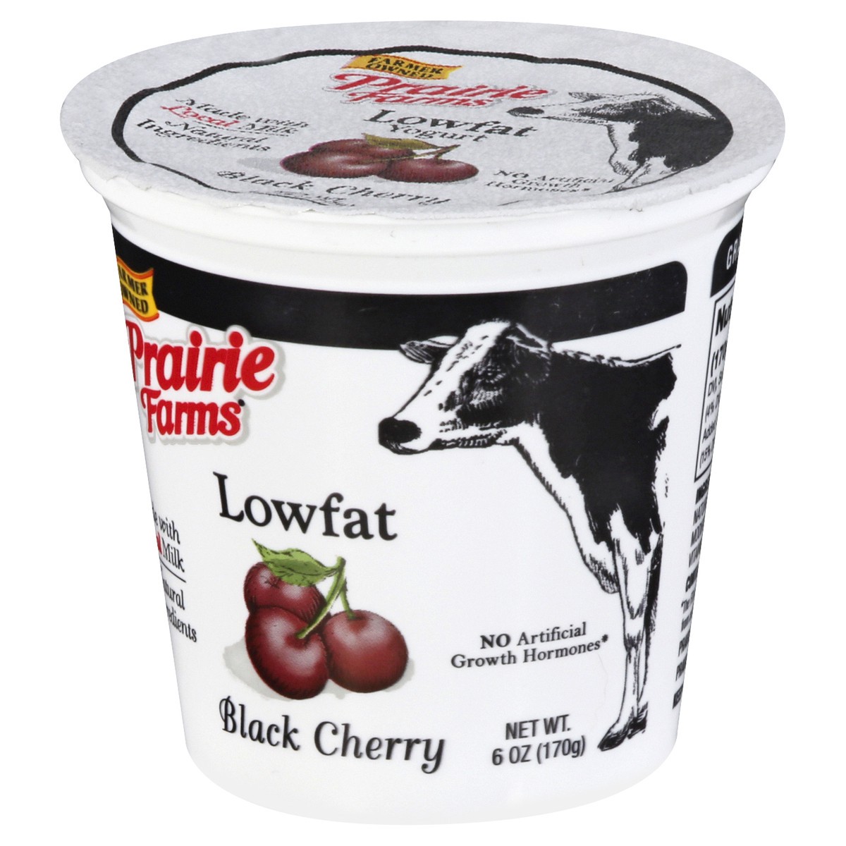 slide 3 of 12, Prairie Farms Lowfat Blended Black Berry Yogurt 6 oz, 6 oz