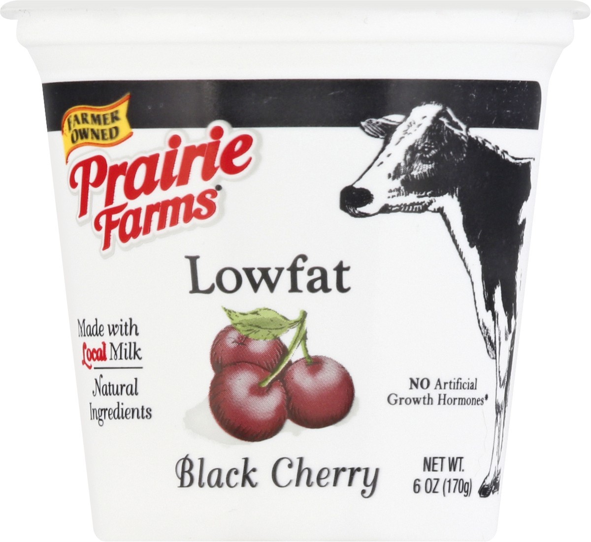 slide 8 of 12, Prairie Farms Lowfat Blended Black Berry Yogurt 6 oz, 6 oz