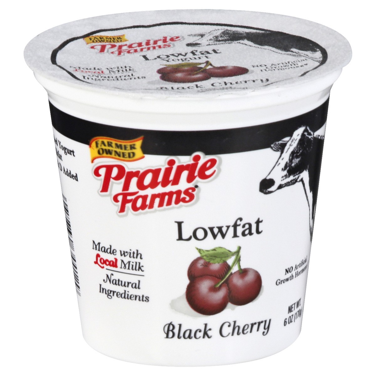 slide 9 of 12, Prairie Farms Lowfat Blended Black Berry Yogurt 6 oz, 6 oz