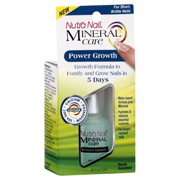 slide 1 of 1, Nutra Nail Power Growth For Short Brittle Nails, 1 ct