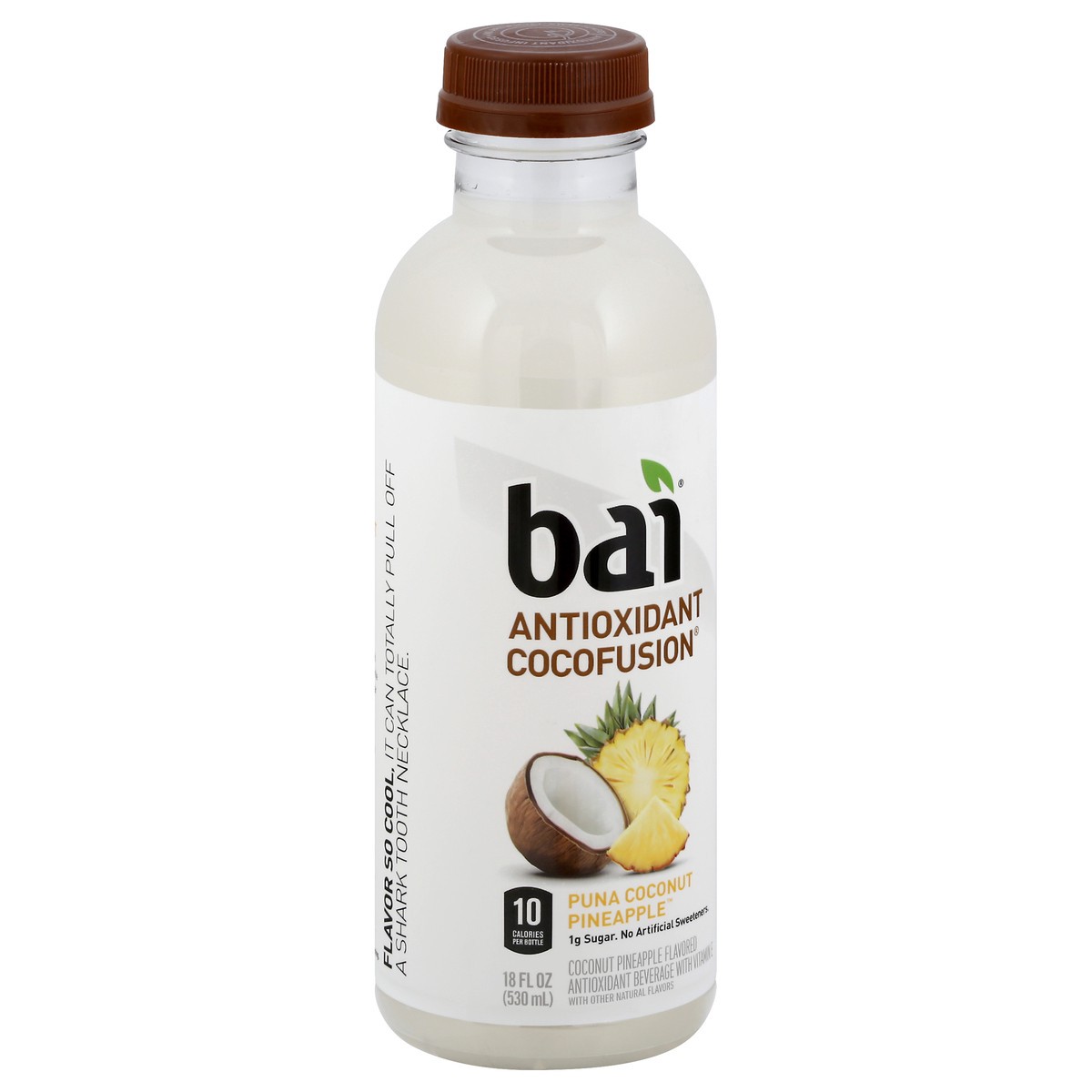 slide 12 of 13, Bai Coconut Flavored Water, Puna Coconut Pineapple, Antioxidant Infused Drink, 18 Fluid Ounce Bottle, 18 fl oz