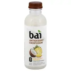 Bai Coconut Flavored Water, Puna Coconut Pineapple, Antioxidant Infused Drink, 18 Fluid Ounce Bottle