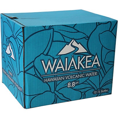 slide 1 of 1, Waiākea Waiakea Hawaiin Volcanic Water 1 L Bottles, 12 ct