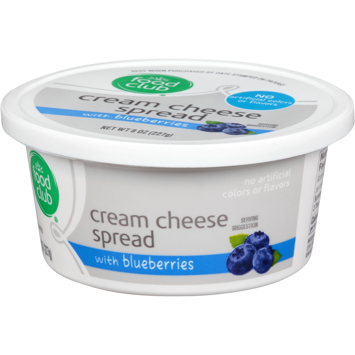 slide 11 of 12, Food Club Cream Cheese Spread With Blueberries, 8 oz