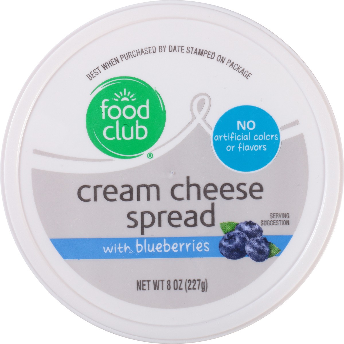 slide 6 of 12, Food Club Cream Cheese Spread With Blueberries, 8 oz