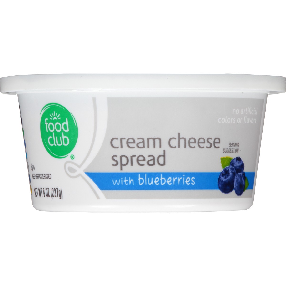 slide 7 of 12, Food Club Cream Cheese Spread With Blueberries, 8 oz