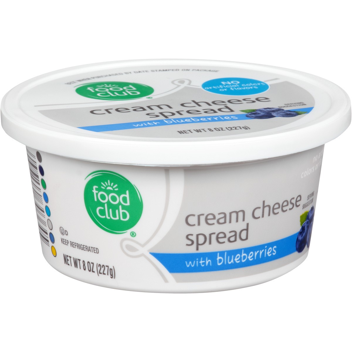 slide 10 of 12, Food Club Cream Cheese Spread With Blueberries, 8 oz