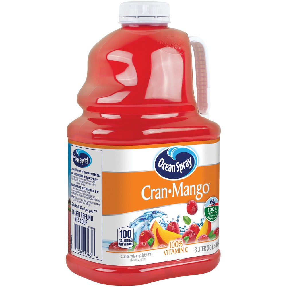 slide 2 of 5, Ocean Spray Cran-Mango Juice Drink, 101.4 fl oz