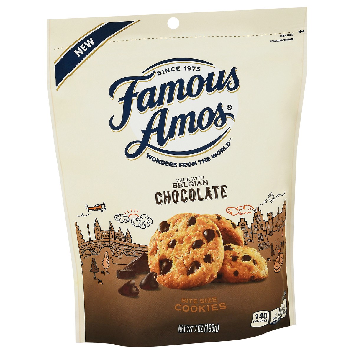 slide 8 of 13, Famous Amos Bite Size Belgian Chocolate Cookies 7 oz, 7 oz