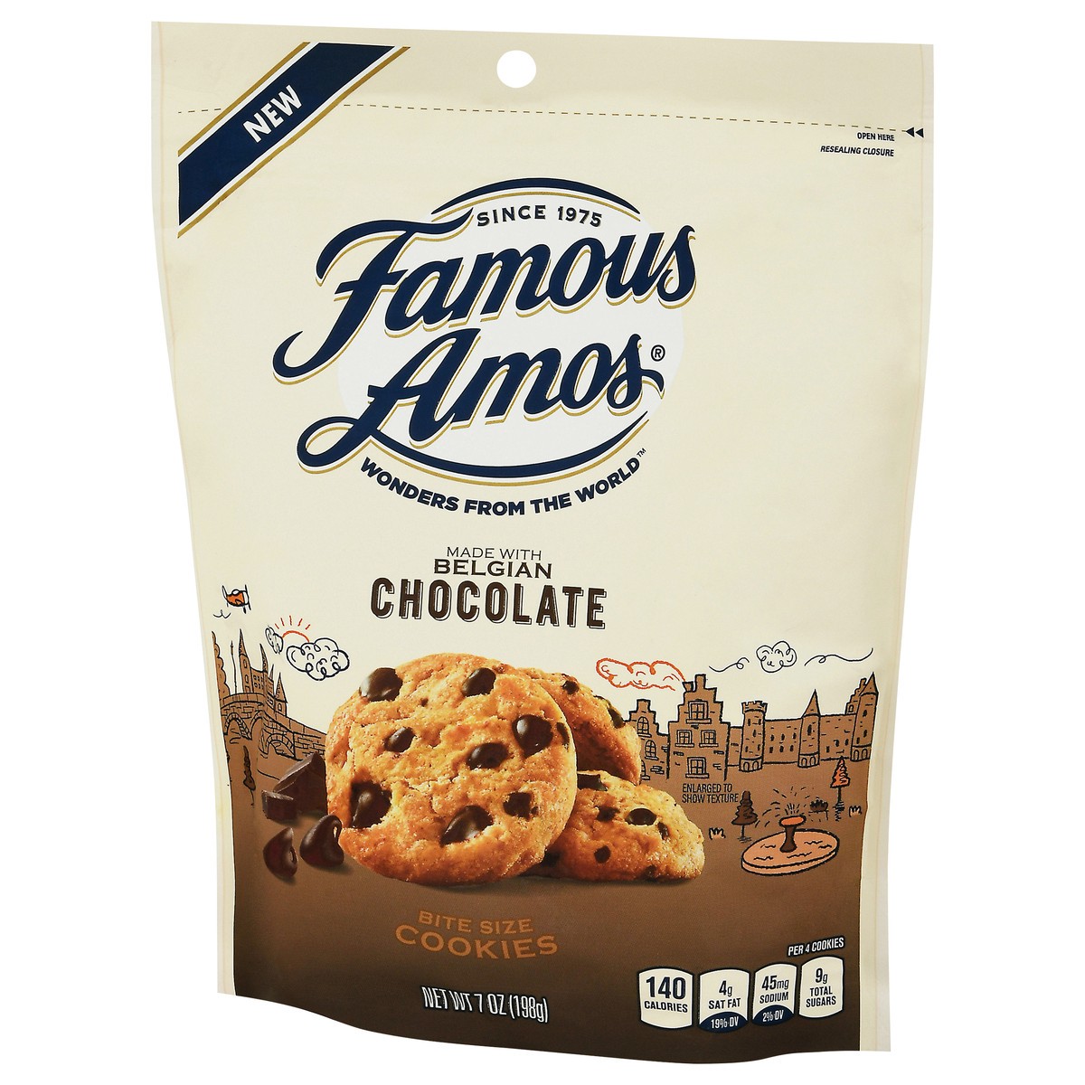 slide 13 of 13, Famous Amos Bite Size Belgian Chocolate Cookies 7 oz, 7 oz