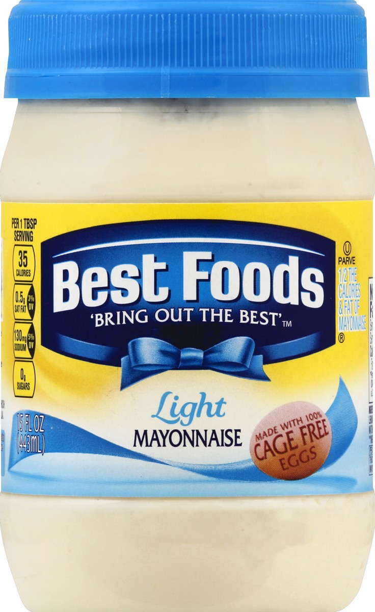 slide 1 of 4, Best Foods Mayonnaise Light Mayonnaise, 15 oz, 15 oz