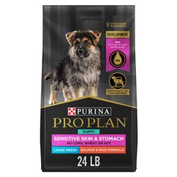 Purina Pro Plan Sensitive Skin and Stomach Large Breed Puppy Food Salmon and Rice Formula