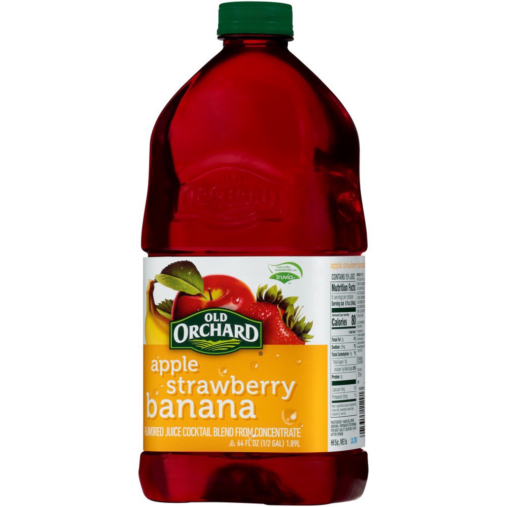 slide 8 of 15, Old Orchard Strwbrry Banana Apple Juice - 64 fl oz, 64 fl oz