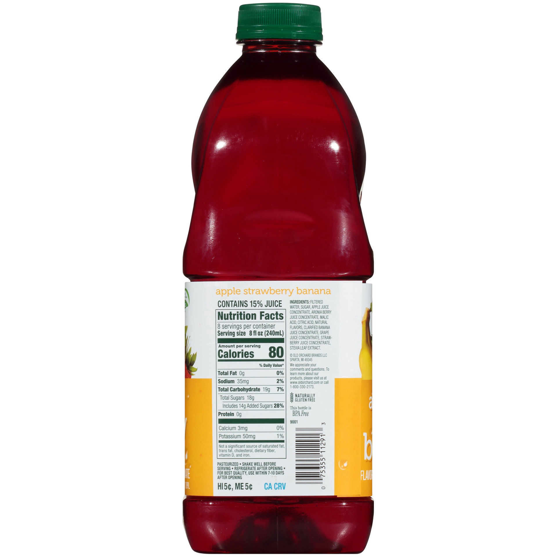 slide 9 of 15, Old Orchard Strwbrry Banana Apple Juice - 64 fl oz, 64 fl oz