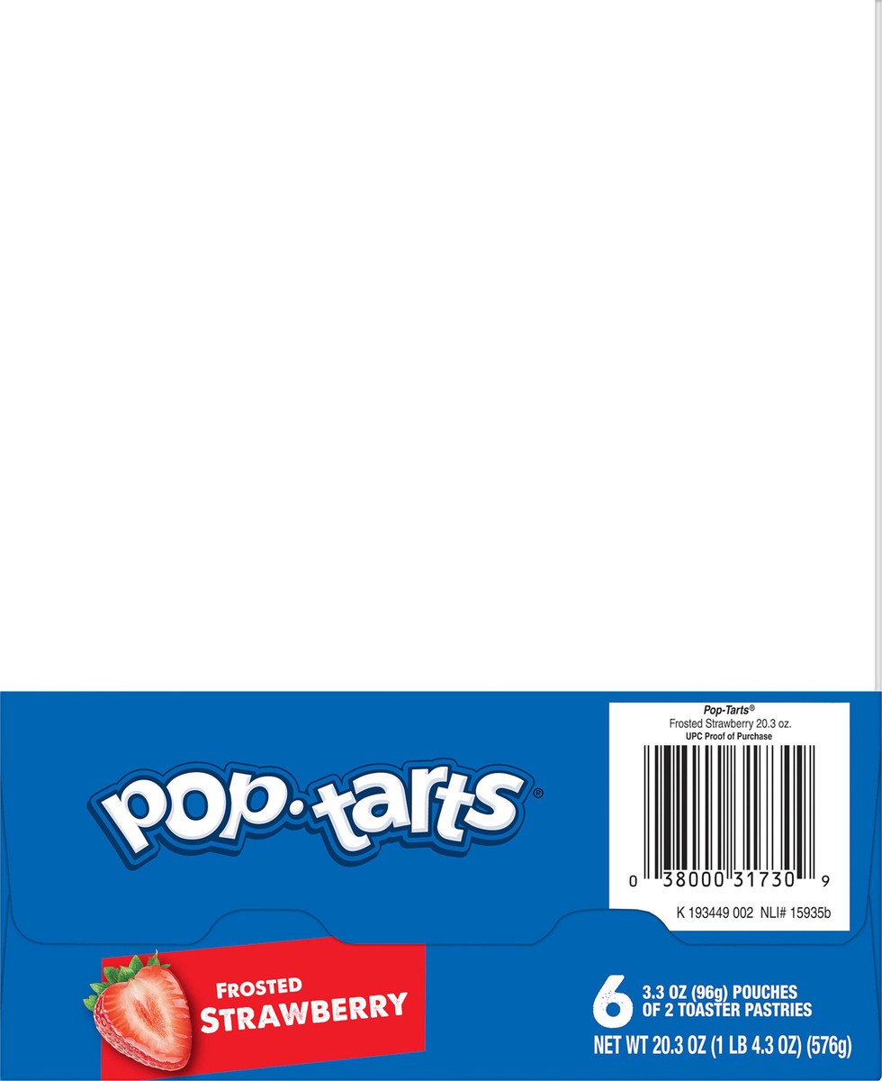 slide 2 of 8, Pop-Tarts Toaster Pastries, Breakfast Foods, Kids Snacks, Frosted Strawberry, 22oz Tray, 12 Pop-Tarts, 20.3 oz