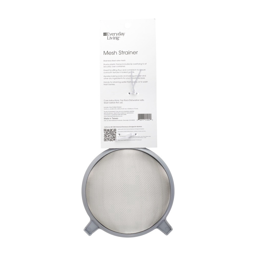 slide 3 of 3, Everday Living Mesh Strainer, 1 ct