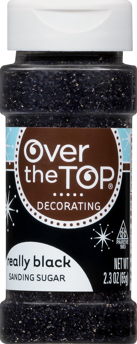 slide 1 of 14, Over The Top Decorating Really Black Sanding Sugar 2.3 oz, 2.3 oz