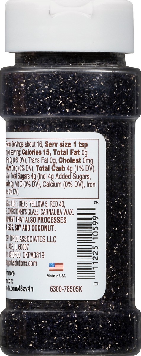 slide 13 of 14, Over The Top Decorating Really Black Sanding Sugar 2.3 oz, 2.3 oz