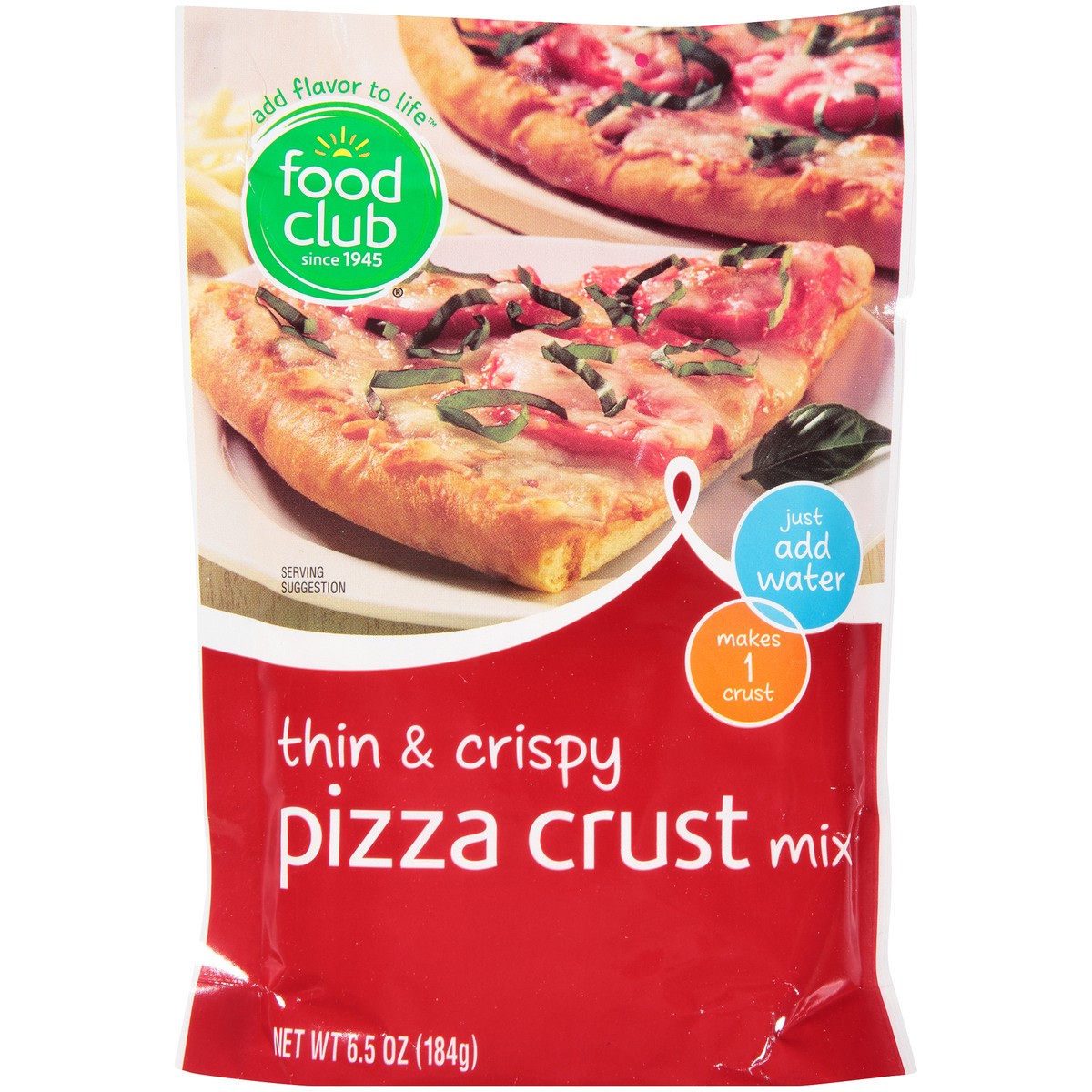 slide 9 of 10, Food Club Thin & Crispy Pizza Crust Mix, 6.5 oz