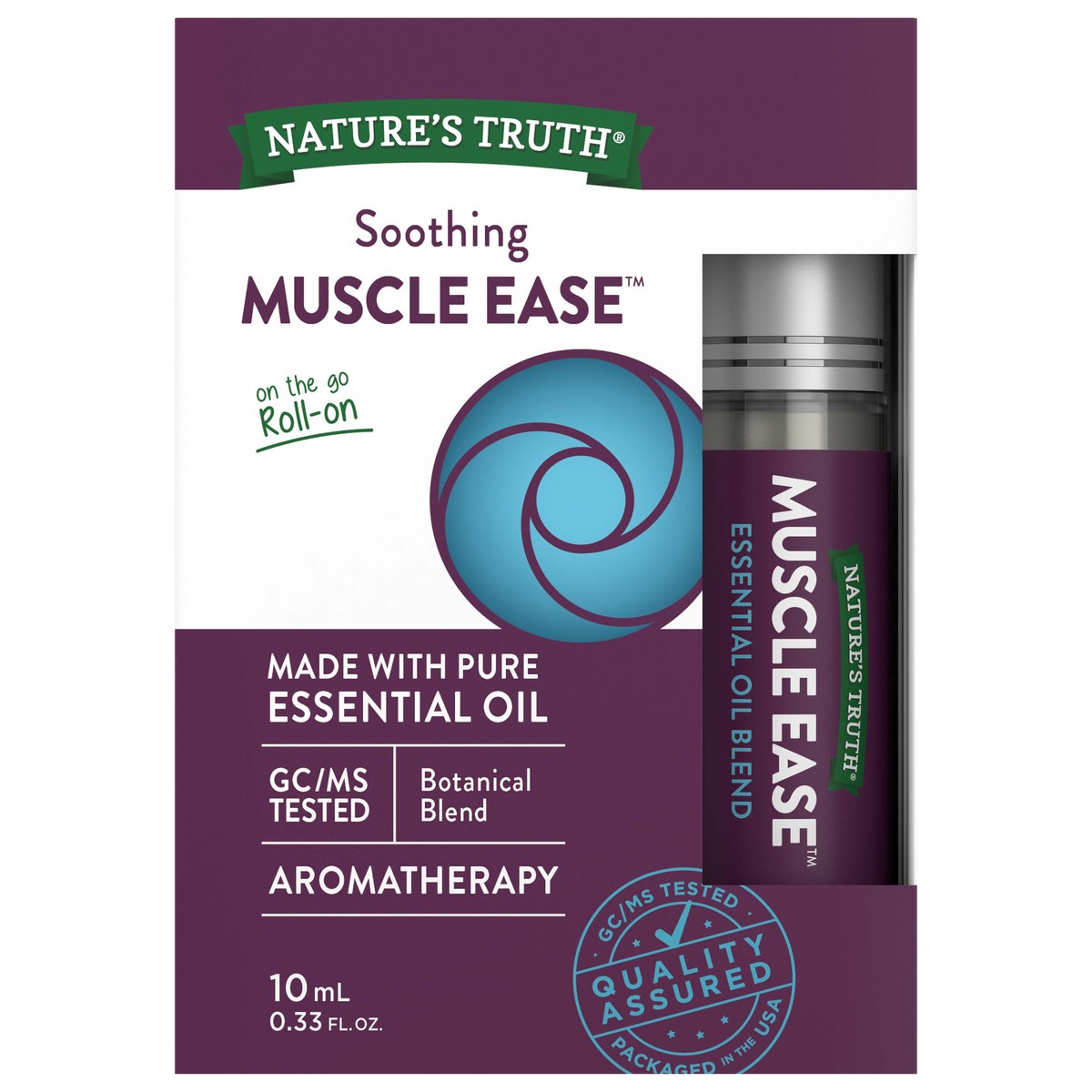 slide 7 of 8, Nature's Truth Muscle Ease Soothing Essential Oil 0.33 fl oz, 0.33 fl oz