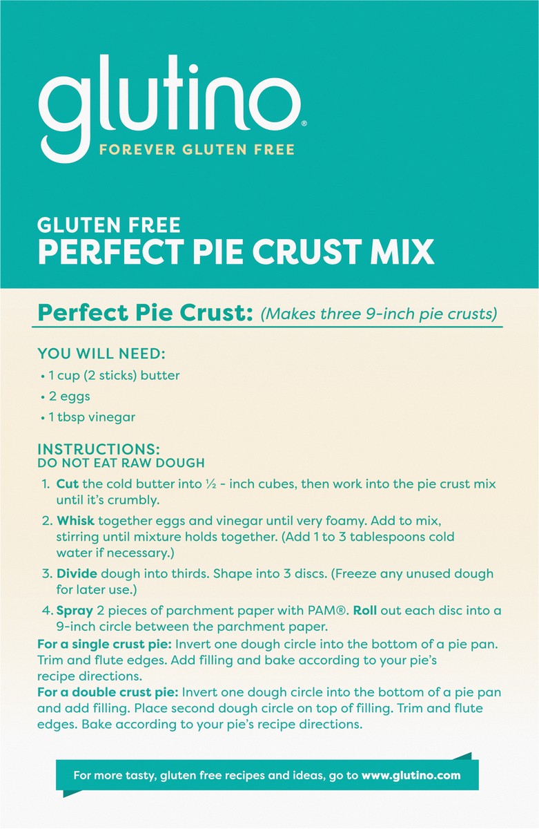 slide 9 of 9, Glutino Perfect Pie Crust, 16 oz