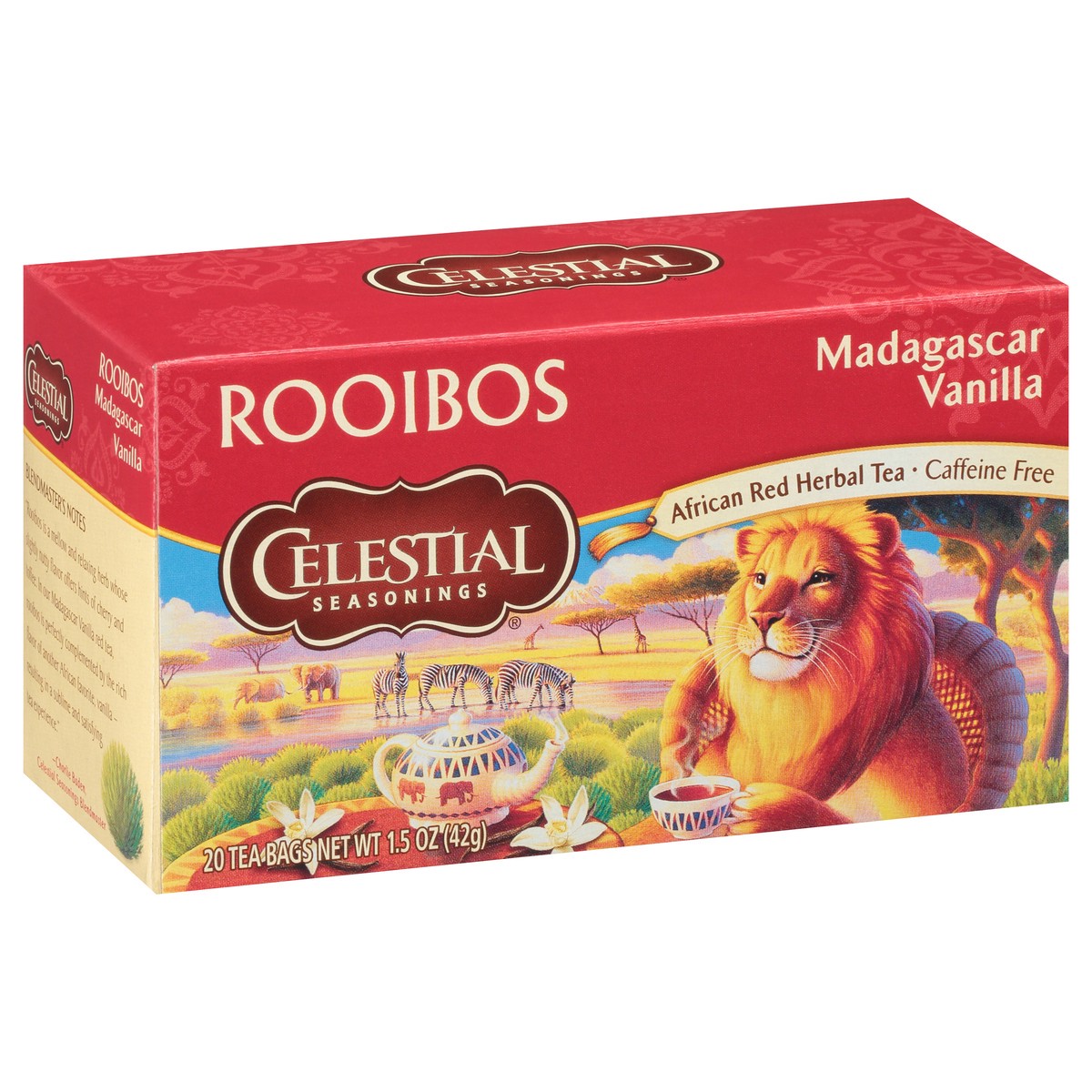 slide 6 of 11, Celestial Seasonings Tea Bags Caffeine Free Madagascar Vanilla Roiibos Tea - 20 ct, 20 ct