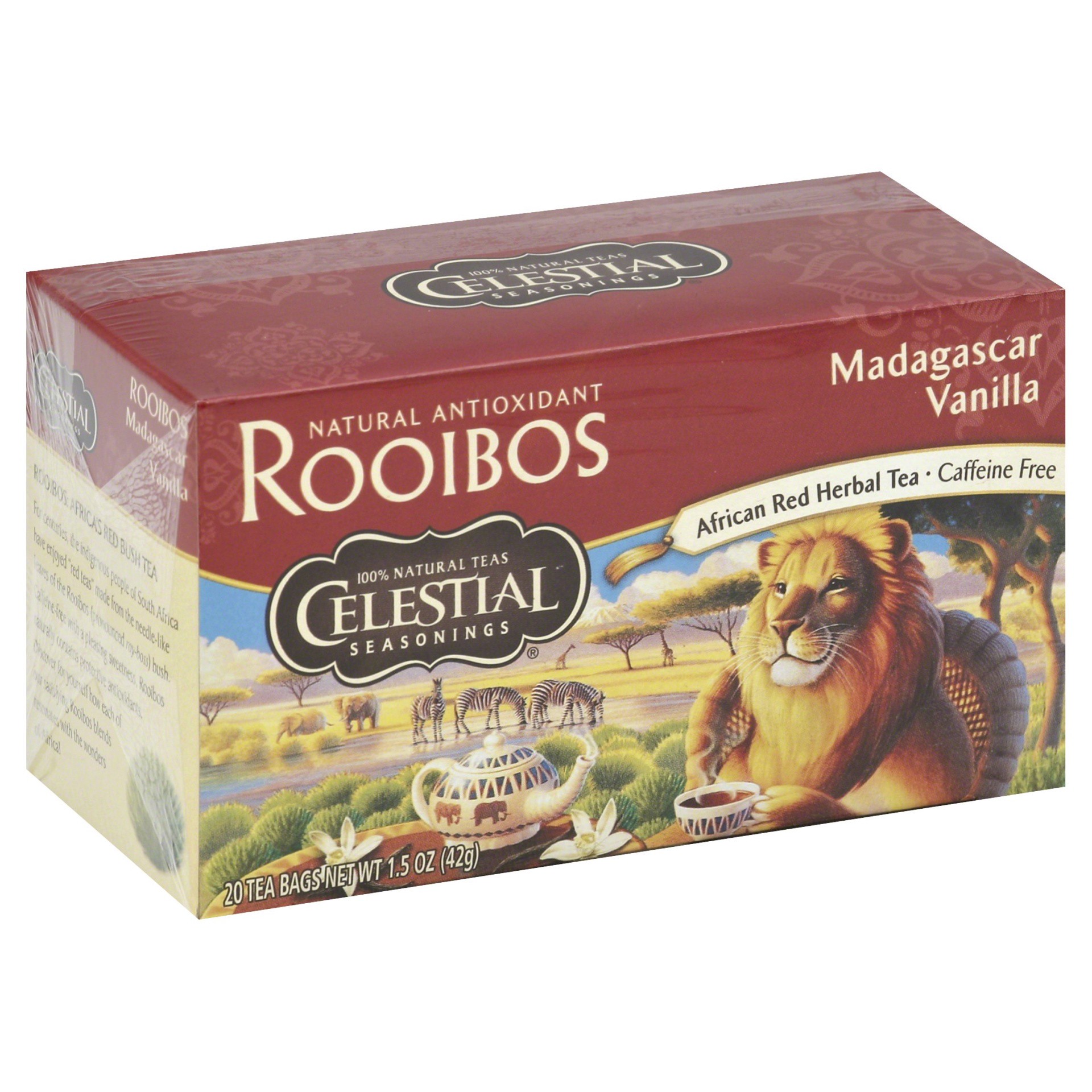 slide 1 of 11, Celestial Seasonings Tea Bags Caffeine Free Madagascar Vanilla Roiibos Tea - 20 ct, 20 ct